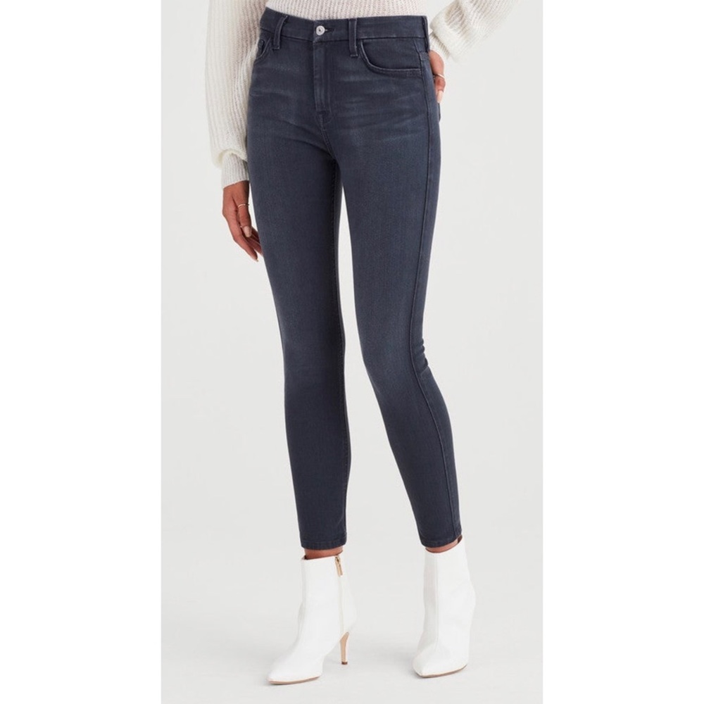 7 for all mankind gray skinny high rise △ △ △
